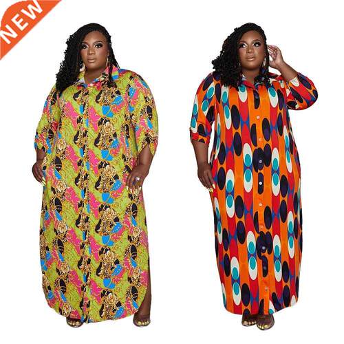 XL-5XL large size summer MM print African dress大码非洲女裙