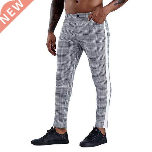 Casual Mens Chinos Cotton Slim Fit Men Pants Trousers Skinny
