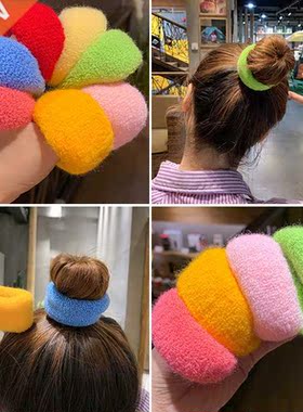 2/6/12 Pcs Women Girls Cute Knitting Solid Elastic Hair Band