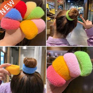 2/6/12 Pcs Women Girls Cute Knitting Solid Elastic Hair Band