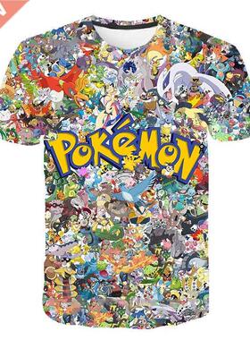 Japan Anime Pokemon Pikachu Children's Print Cartoon Fashion