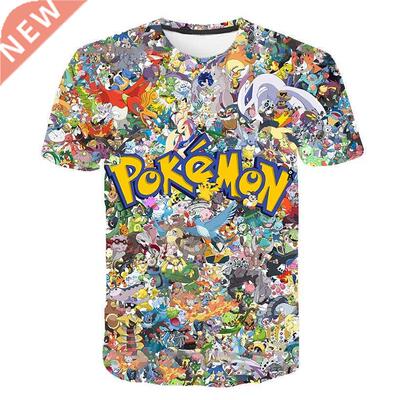 Japan Anime Pokemon Pikachu Children's Print Cartoon Fashion