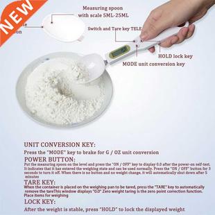 *Kitchen Food Scale High Precision Weighing Spoon for Portio