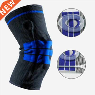 1 PCS Silicone Padded Knee Pads Supports Brace Basketball Fi