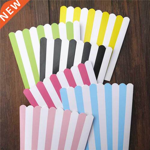 12pcs Popcorn box colorful chevron stripes dot Gold Gift Box