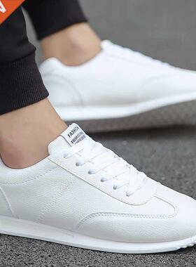 White Leather Sneakers Boys Sport Vulcanized Shoes Men Comfo