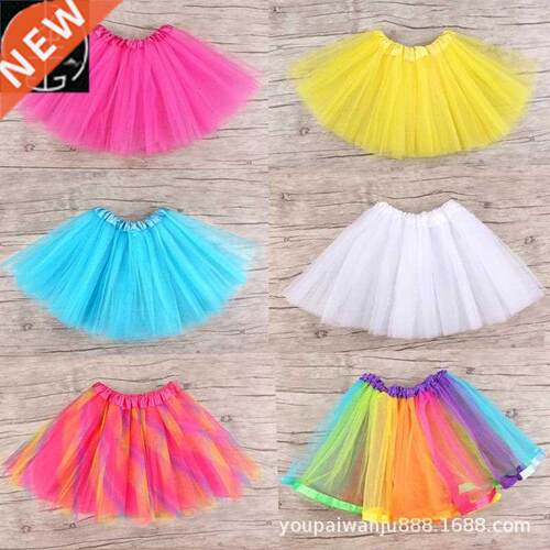 spring and autumn girls gauze skirt unkempt skirt children p