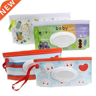 Baby Wet Wipes Tissue Box Flip ver Snap-Strap Wipes Holder C