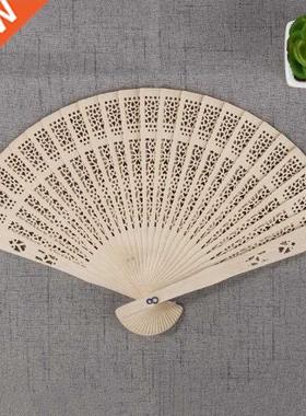 Engraved Wood Fding Hand Fan Wooden Fd Fans Wedding Part