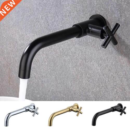 Hot！Brass Wall Mounted Snk Basn Basn Faucet Bathroom Col