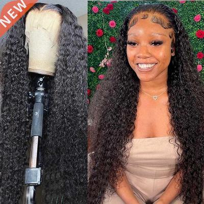 30 40 Inch Deep Wave Frontal Wig Human Hair 13x4 Curly Lace