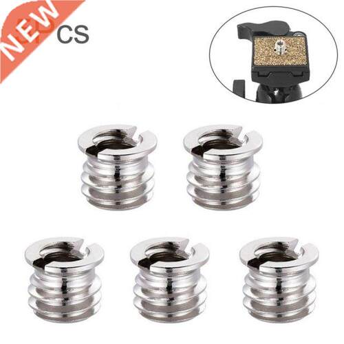 Metal 5Pcs 1/4 Inch to 3/8 Inch Screw Adapter Convert Screw