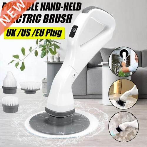 Electric Cleaning Brush Waterproof Cleaner Rotating Scrubber