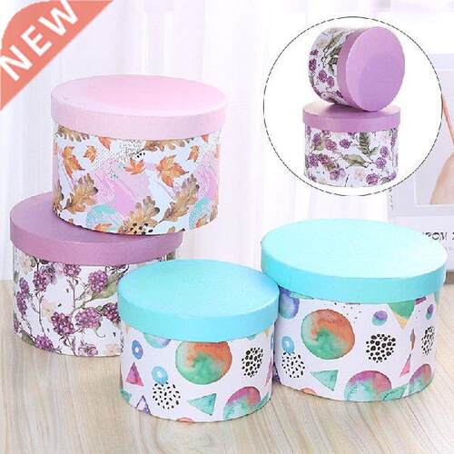 Hd Cdbod Flower Gift Box Round With Lid Florist Rose