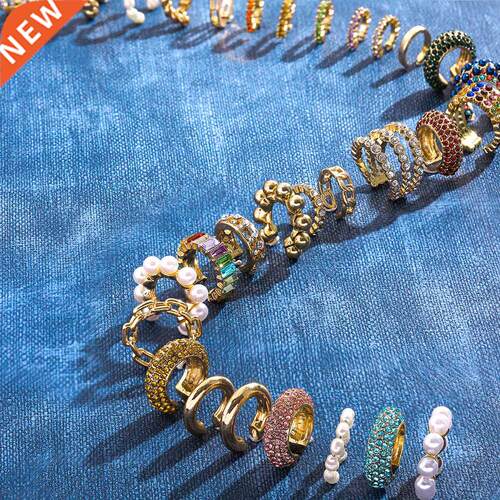 2021 New Fashion Pearl Ear Cuff Bohemia Stackable C Shaped C