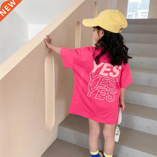 2190C Girls' T-irt Skirt with Long ort Sleeves Fat Summe