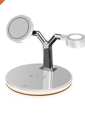 1 Piece 3 In 1 Magnetic Wireless Charger Stand Fast Charging