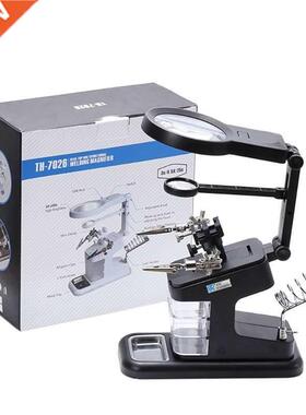 Multifonctionnel 3X/4.5X/25X Loupe de soudage lumière LED p