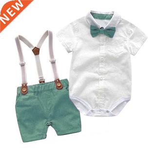 Baby Boy Clothes Summer Gentleman Birthday Suits Newborn Par
