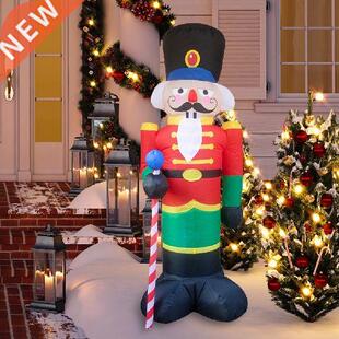 Nutcracker Solider Christmas Inflatable Model Doll LED