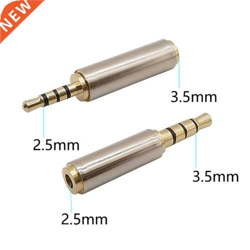 1Pcs 3.5mm Male to 2.5mm Female 4 Pole Stereo Audio Connecto