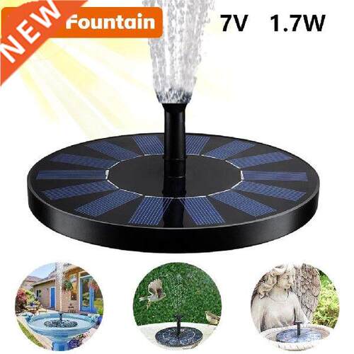 7V Solar Fountain Waterproof Solar Panel Fountain Pump 1.7W