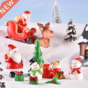 Dollhouse Miniture Christms Tree Snowmn Gift Box Decor Or
