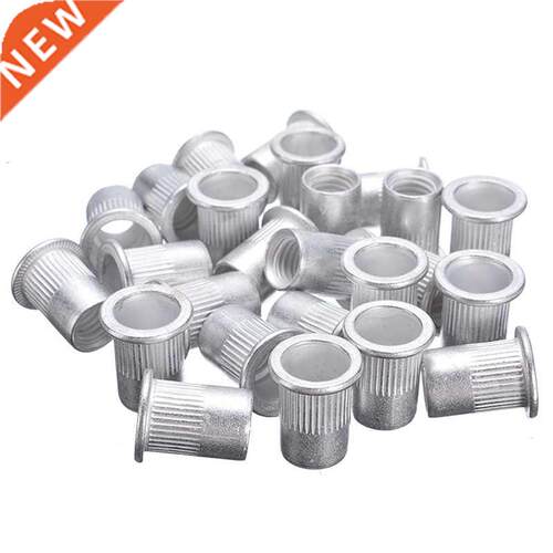 100pcs Aluminum Rivnut Flat He Threed Rivet Nut Insert N
