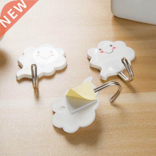New Pcs Self-aesive Clouds Hanger Wall Hanging Door Key