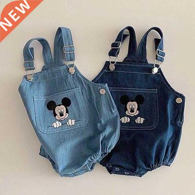 Denim Baby Rompers New Summer Autumn Baby Clothes Unisex Cow