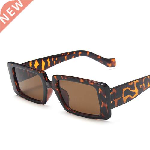 Retro Square Sun Glasses Luxury Brand Travel Small Rectangle