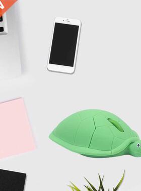 K1KF Green Turtle Shaped Wired Mice Portable Corded Optical