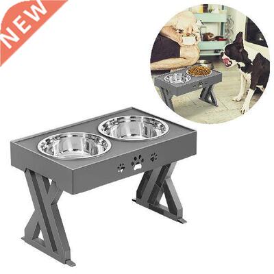 Adjustable Elevated Dog Bowls Rust-proof Raised Dog Bowl