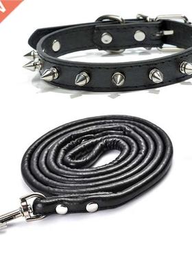 Harp Spiked Studded Leather Dog Collars Pu For Small Medium