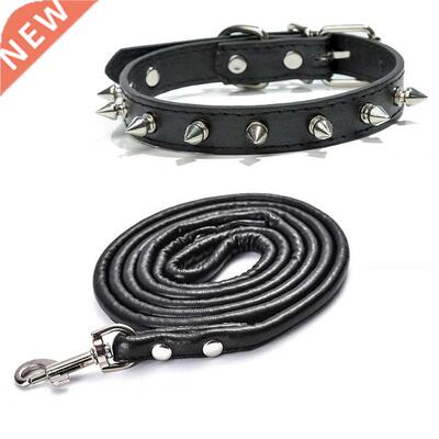 Harp Spiked Studded Leather Dog Collars Pu For Small Medium