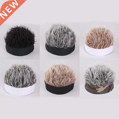 Camouflage Hat Wigs Beanie Cap Toupee Women Men Sports Outdo