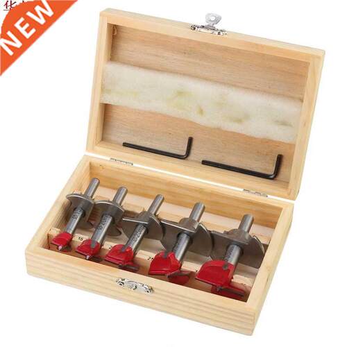 5Pcs Forstner Drill Bit Set 15 20 25 30 35mm Wood Auger Cutt