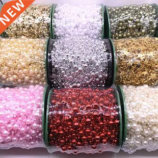 5 Yards 3-8mm Fishing Line Artificial Pearls Flower Beads Ch