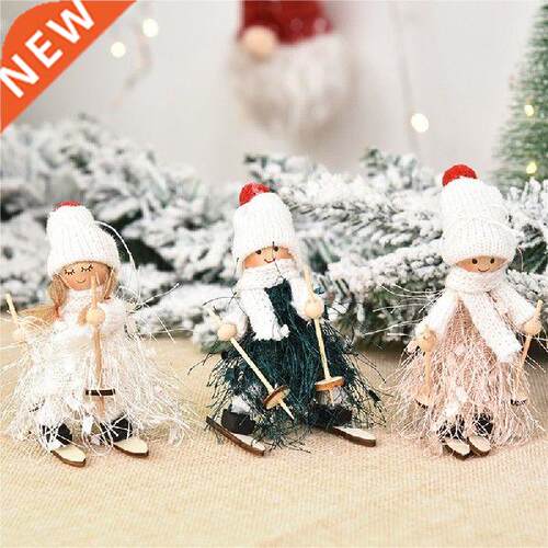 Happy New Year And Christmas Creative Cute Wood Fiber