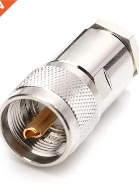 RF Coaxial Adapter UHF Male Plug PL259 Clamp RG8 RG165 RG21
