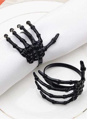 2021 Hlloween Ghost Plm Shped Npkin Rings Festivl