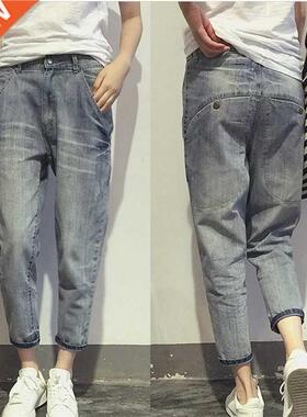 1602 Women's Jeans Spring Korean Style Loose Office Lad