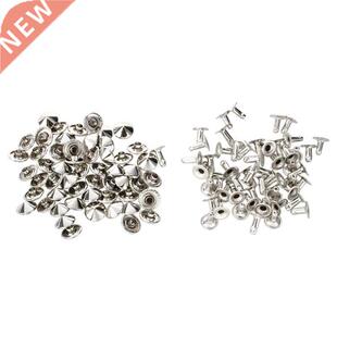 50X 10mm Silver Rivets Tecnico Tacks Bag / Shoes / Gloves