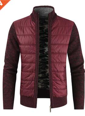 Men's Winter Thick Fleece Cardigan Sweatercoat Male