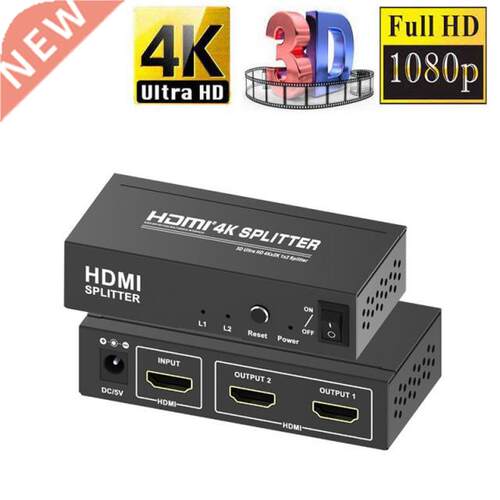 4K 1x2 HDMI Splitter Full HD 1080p HDMI Video Converter 1X2