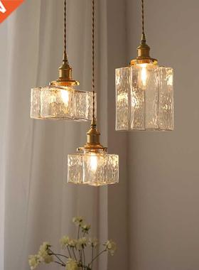 Retro glass pendant lights Nordic minimalist edside light l