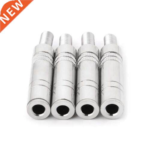 4 Pcs 6.35mm Alloy Female Stereo Connector Socket Stereo Ada