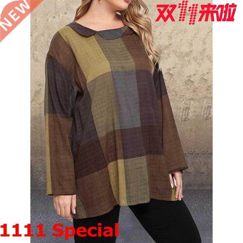 XL-5XL Large Size Loose Cotton and Linen Ladies Fashion