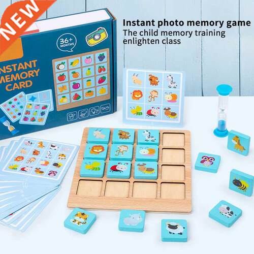 Montessori Children Puzzle Board Game Fruits Memory Toy
