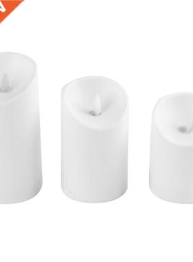 3pcs Cylindrical Flameless LED Candles Tealight Night Lights